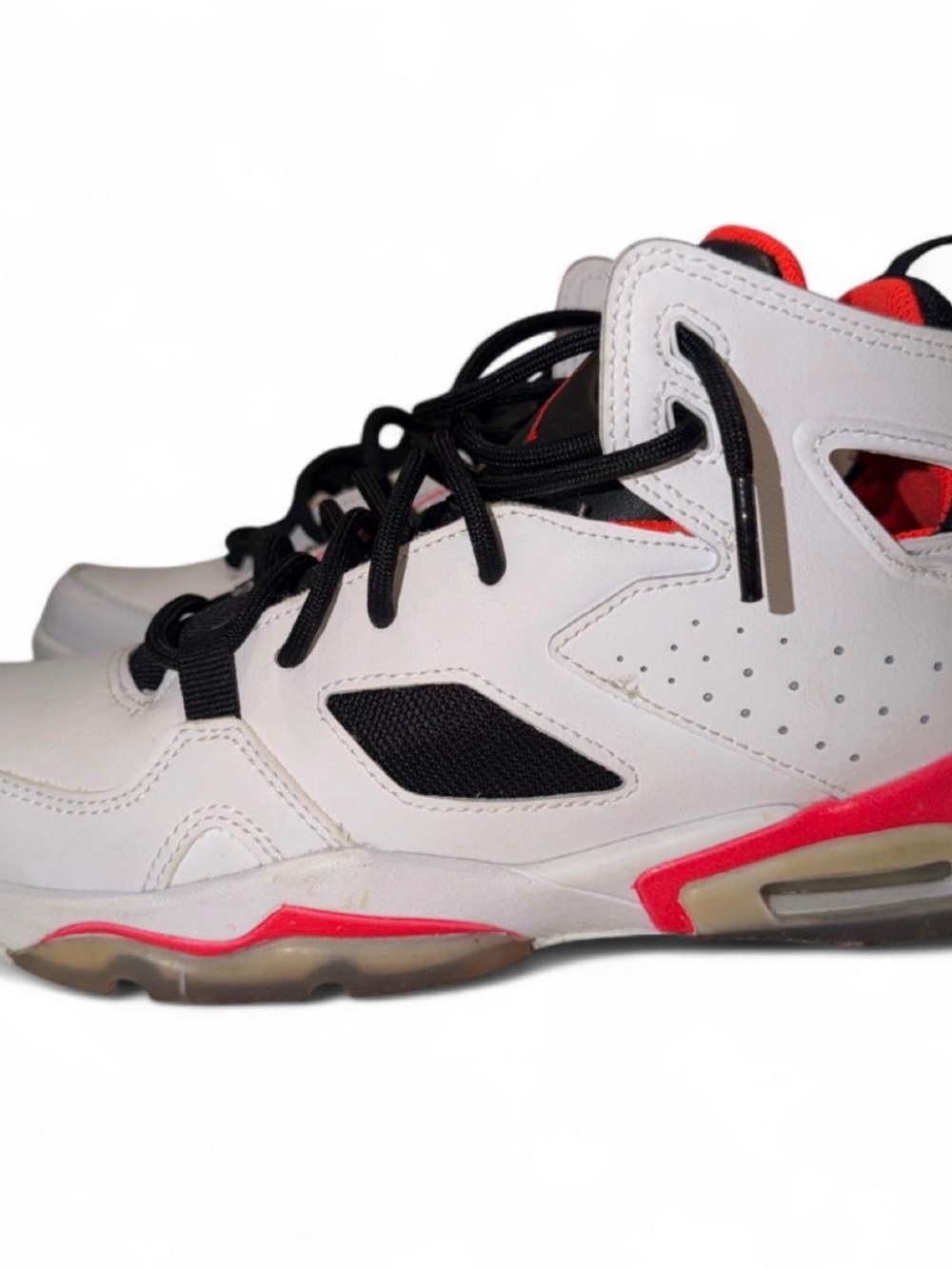 Nike Kids White, Black and Pink High-Top Sneakers
